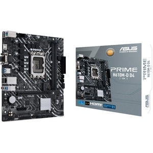 ASUS PRIME H610M-D D4-CSM motherboard Intel H610 LGA 1700 micro ATX