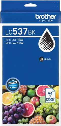 Brother LC537BK ink cartridge 1 pc(s) Original Ultra High Yield Black