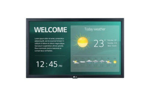 LG 22SM3G-B Digital signage display 54.6 cm (21.5') IPS Wi-Fi 250 cd/m² Full HD Black Built-in processor 16/7