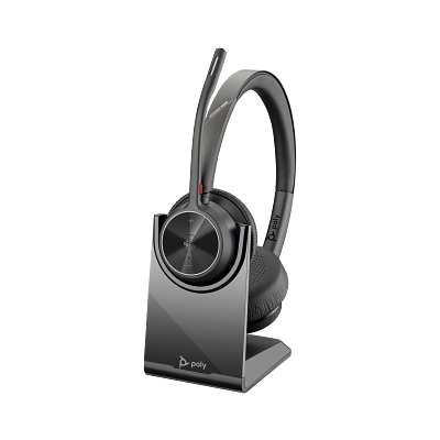 HP Poly Voyager 4320 Microsoft Teams Certified Headset +BT700 dongle +Charging Stand