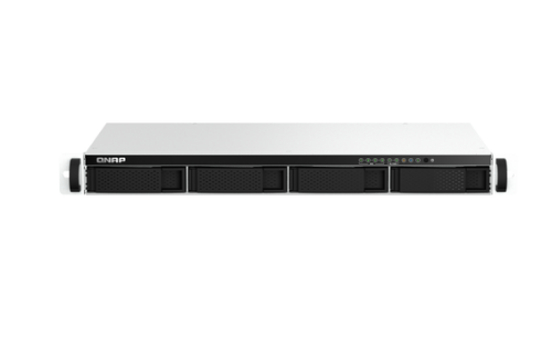 QNAP TS-464eU NAS Rack (1U) Intel® Celeron® N5095 8 GB DDR4 0 TB QNAP Turbo System Aluminium, Black