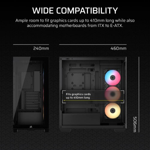 Corsair 3500X RS-R ARGB Midi Tower Black