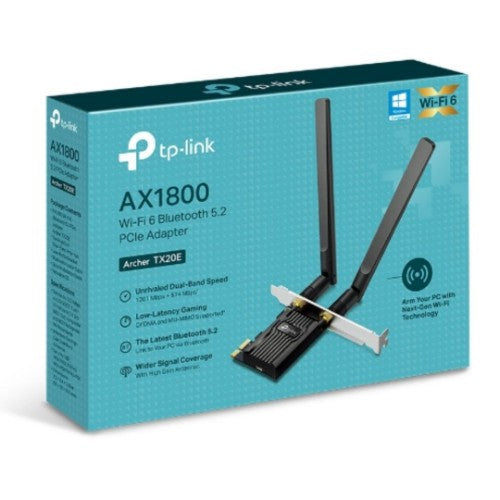 TP-Link AX1800 Wi-Fi 6 Bluetooth 5.2 PCIe Adapter