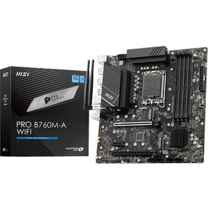 MSI PRO B760M-A WIFI motherboard Intel B760 LGA 1700 micro ATX