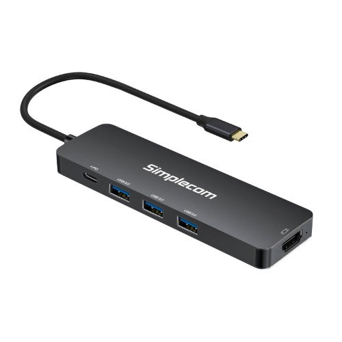 Simplecom CH545 laptop dock/port replicator Wired USB 3.2 Gen 1 (3.1 Gen 1) Type-C Black