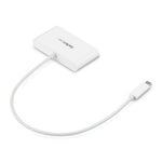 StarTech.com 3-Port USB-C Hub with Gigabit Ethernet - USB-C to 3x USB-A - USB 3.0 Hub - White~3-Port USB-C Hub with Gigabit Ethernet - USB-C to 3x USB-A - USB 3.0 Hub - 5Gbps - White