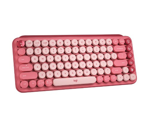 Logitech 920-010579 keyboard Universal Bluetooth English Burgundy, Pink, Rose