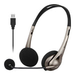 Verbatim 66556 headphones/headset Wired Head-band Calls/Music USB Type-A Black, Grey
