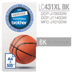 Brother LC431XLBK ink cartridge 1 pc(s) Original High (XL) Yield Black