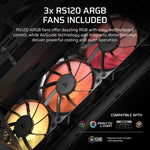 Corsair 3200D RS ARGB Mid-Tower PC Case - Smoke Midi Tower Black