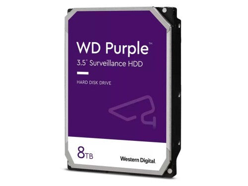 Western Digital Blue Purple internal hard drive 8 TB 5400 RPM 256 MB 3.5" Serial ATA III