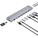 Comsol CM24HDA laptop dock/port replicator Wired USB 3.2 Gen 1 (3.1 Gen 1) Type-C Grey