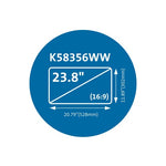 Kensington MagPro Magnetic Privacy Screen Filter for Monitors 23.8” (16:9)