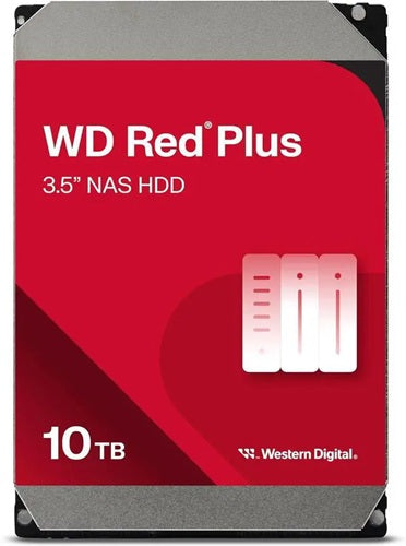 Western Digital Red Plus WD100EFGX internal hard drive 10 TB 7200 RPM 512 MB 3.5" Serial ATA III