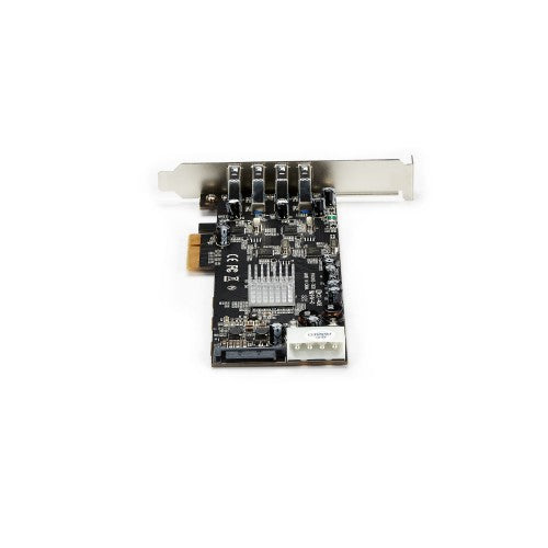 StarTech.com 4 Port USB 3.0 PCIe Card w/ 4 Dedicated 5Gbps Channels (USB 3.1 Gen 1) - UASP - SATA / LP4 Power - PCI Express Adapter Card