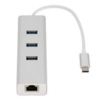 Astrotek AT-CMLANHUB3G laptop dock/port replicator Wired USB 3.2 Gen 1 (3.1 Gen 1) Type-C White