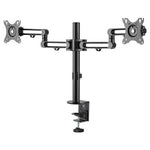 StarTech.com Desk Mount Dual Monitor Arm - Desk Clamp VESA Compatible Monitor Mount for up to 32 inch Displays - Ergonomic Articulating Monitor Arm - Height Adjustable/Tilt/Swivel/Rotating