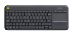 Logitech 920-007165 keyboard TV RF Wireless English Black
