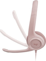 Logitech 981-001282 headphones/headset Wired Head-band Office/Call center USB Type-A Rose