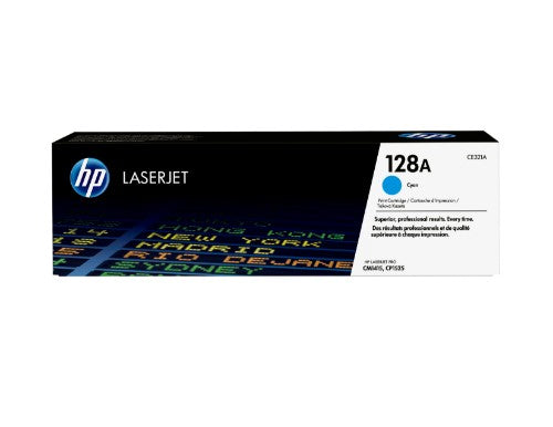 HP 128A Cyan Original LaserJet Toner Cartridge