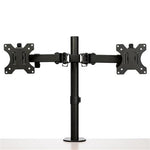 StarTech.com Desk Mount Dual Monitor Arm - Desk Clamp / Grommet VESA Monitor Mount for up to 32" (17.6lb/8kg) Displays - Ergonomic Articulating Monitor Arm - Height Adjustable/Tilt/Swivel/Rotating