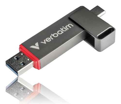 Verbatim Dual QuickStick USB flash drive 512 GB USB Type-A / USB Type-C 3.2 Gen 1 (3.1 Gen 1) Grey