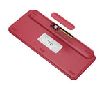 Logitech 920-010579 keyboard Universal Bluetooth English Burgundy, Pink, Rose