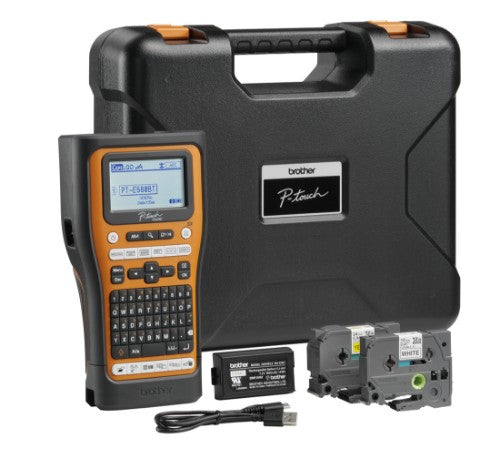 Brother PT-E560BTVP label printer Thermal transfer 180 x 180 DPI 20 mm/sec Wired & Wireless HSE/TZe Bluetooth QWERTY