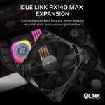 Corsair iCUE LINK RX140 MAX Computer case Fan 14 cm Black 1 pc(s)