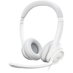 Logitech 981-001287 headphones/headset Wired Head-band Office/Call center USB Type-A White