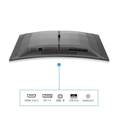 Philips Evnia 34M2C6500/75 computer monitor 86.4 cm (34") 3440 x 1440 pixels Wide Quad HD QD-OLED Grey