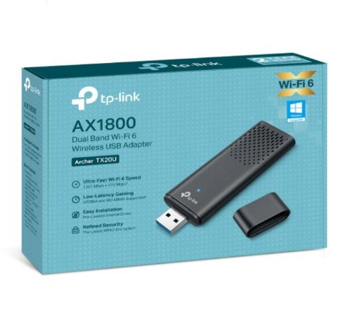 TP-Link Archer AX1800 Dual Band Wi-Fi 6 USB Adapter