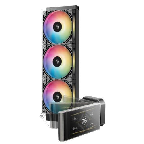 DeepCool LT360 VISION ARGB Processor Liquid cooling kit 12 cm Black 1 pc(s)
