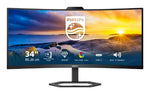 Philips 5000 series 34E1C5600HE/75 computer monitor 86.4 cm (34") 3440 x 1440 pixels Wide Quad HD LCD Black