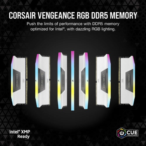 Corsair Vengeance RGB CMH32GX5M2E6000Z36W memory module 32 GB 2 x 16 GB DDR5