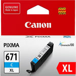 Canon CLI-671XLC ink cartridge 1 pc(s) Original High (XL) Yield Cyan