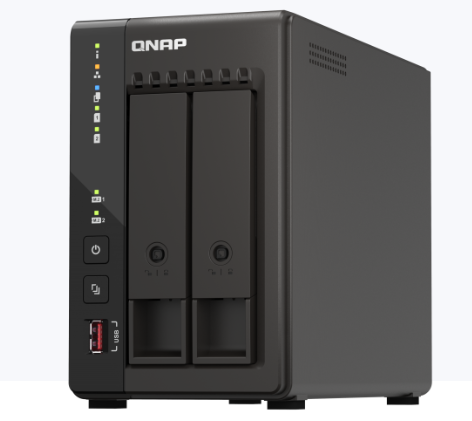 QNAP TS-253E NAS Tower Intel® Celeron® J6412 8 GB 0 TB QNAP QTS Black