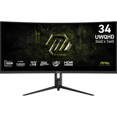 MSI MAG 342CQRF E20 computer monitor 86.4 cm (34") 3440 x 1440 pixels UltraWide Quad HD LCD Black