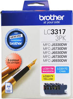 Brother LC33173PK ink cartridge 3 pc(s) Original Cyan, Magenta, Yellow