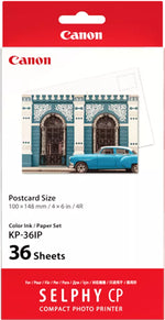 Canon KP-36IP Colour Ink + 100 x 148 mm Paper Set, 36 Sheets