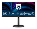 Philips 3000 series 34B2U3600C/75 computer monitor 86.4 cm (34") 3440 x 1440 pixels Wide Quad HD LCD Black