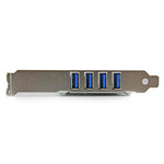 StarTech.com 4 Port PCI Express PCIe SuperSpeed USB 3.0 Controller Card Adapter with UASP - 5Gbps - SATA Power - TAA