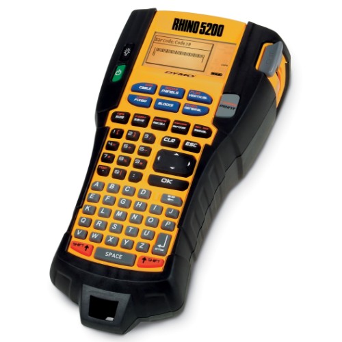 DYMO RHINO Industrial Label Maker | 5200 Label MakerTime-Saving Hot KeysPrints FastDurable Label Maker For Job Sites and Heavy-Duty Labeling Jobs (ANZ Type I Plug)