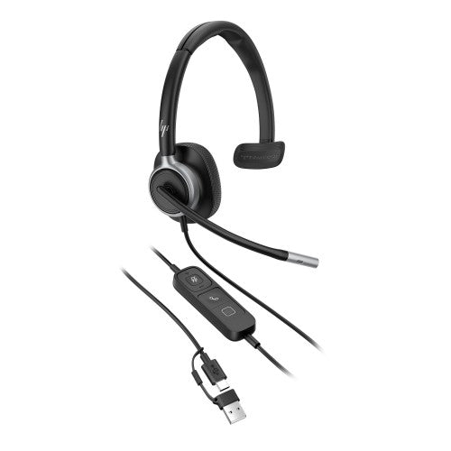 HP Poly Mission 615 Monaural USB Wired Headset
