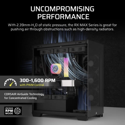 Corsair iCUE LINK RX140 MAX Computer case Fan 14 cm Black 1 pc(s)