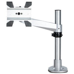 StarTech.com Desk Mount Monitor Arm - VESA or Apple iMac/Thunderbolt or Ultrawide Display up to 14kg - Articulating Height Adjustable Single Desktop Monitor Pole Mount - Clamp/Grommet