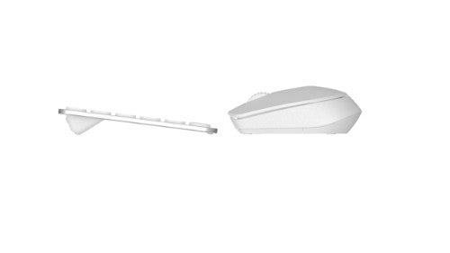 Rapoo 9010M keyboard Mouse included Office RF Wireless + Bluetooth QWERTZ White