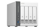 QNAP TS-433 NAS Tower ARM Cortex-A55 4 GB 16 TB HDD QNAP Turbo System White