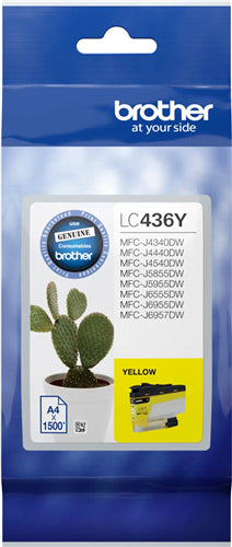 Brother LC436Y ink cartridge 1 pc(s) Original Yellow