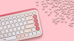 Logitech POP Icon Keys keyboard Universal Bluetooth QWERTY English Rose